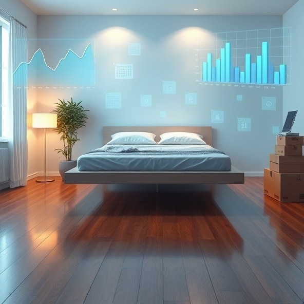 lewitujące łóżko