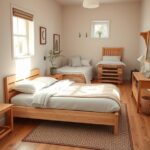 łóżka drewniane do sypialni