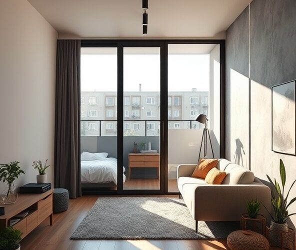 Czy aluminiowa ścianka loftowa w kawalerce poprawi akustykę i doświetlenie?