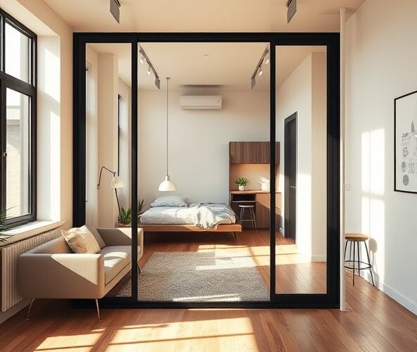 Czy aluminiowa ścianka loftowa nadaje się do kawalerki?