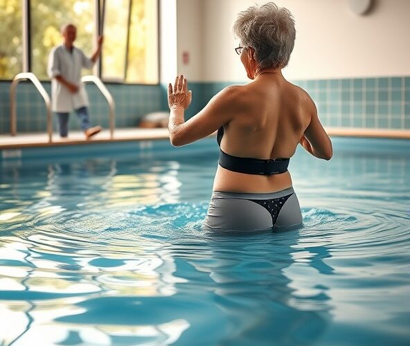 Czy gimnastyka na basenie pomoże seniorowi z przewlekłą rwą kulszową?