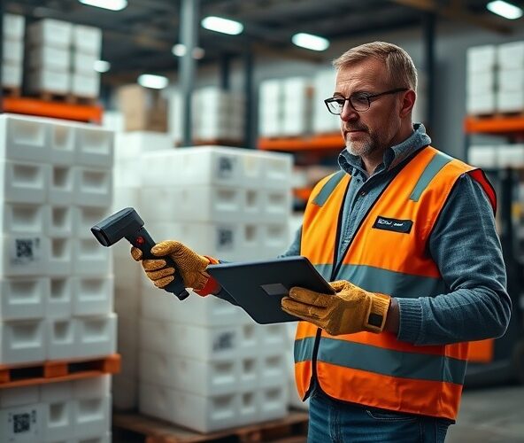 Jak magazynier szybko sprawdzi ilość kształtek styropianowych?