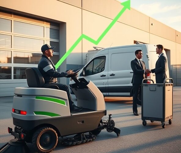 Jak najem zamiatarek z serwisem obniży roczne koszty dla firm?