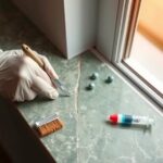 parapety wewnętrzne z konglomeratu zielonka