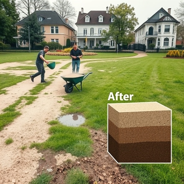 piaskowanie trawników konstancin jeziorna